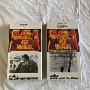 Two 1982 “The World At War” VHS Tapes Brand New